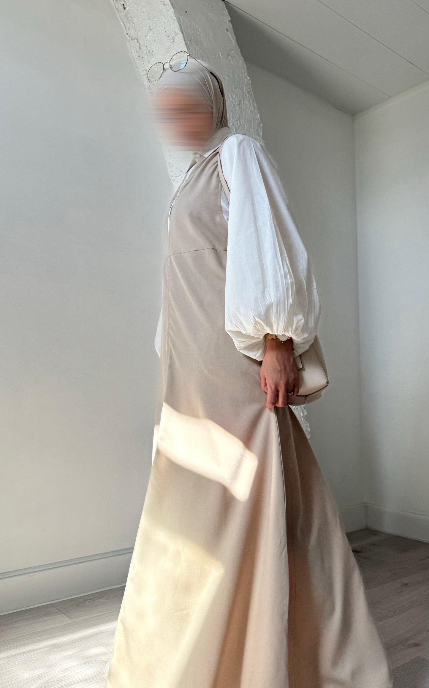 ROBE AYAME [BEIGE] - Version cintrée